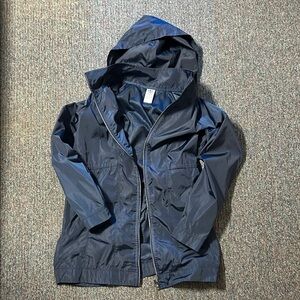 Athletic Works Dark Blue Mesh Rain Jacket